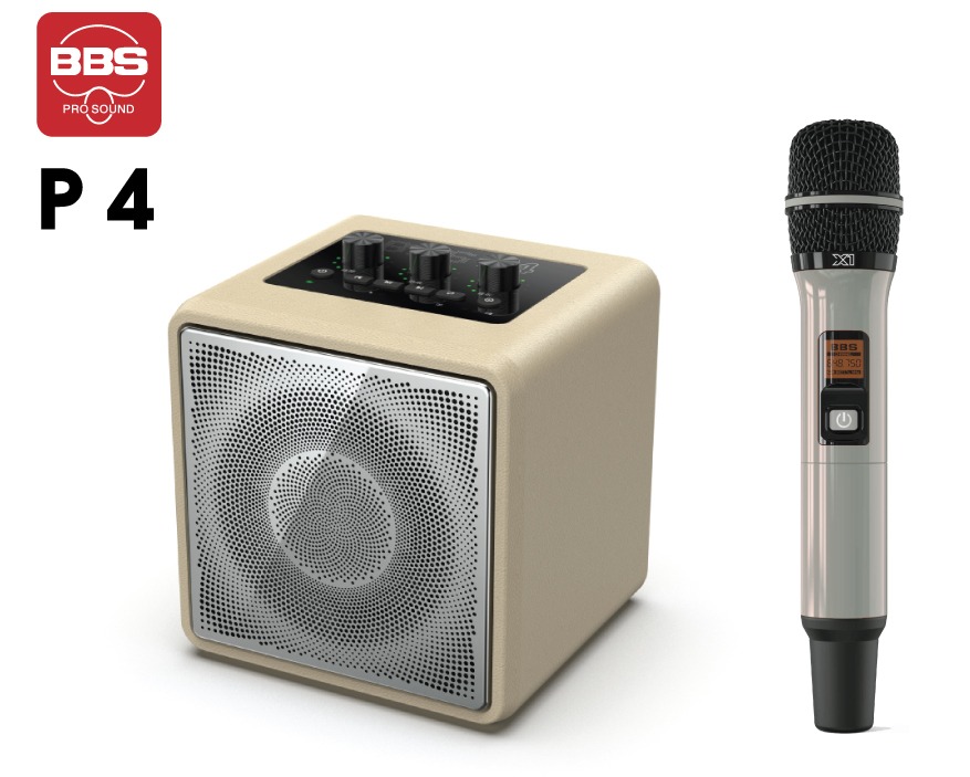 Loa xách tay Mini Karaoke BBS P4, Bass 4in